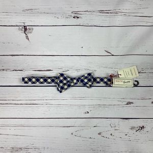 Bow‎ Tie Tuesday Navy Plaid Bow Tie